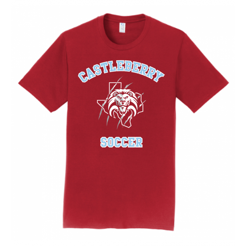Men's Red Soccer Tee