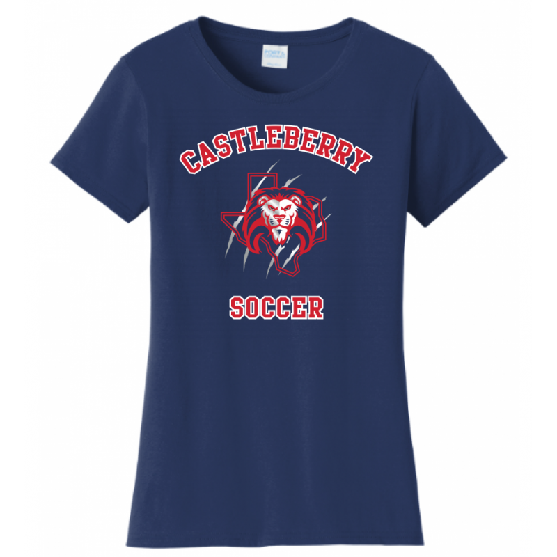 Women's Navy Soccer Tee