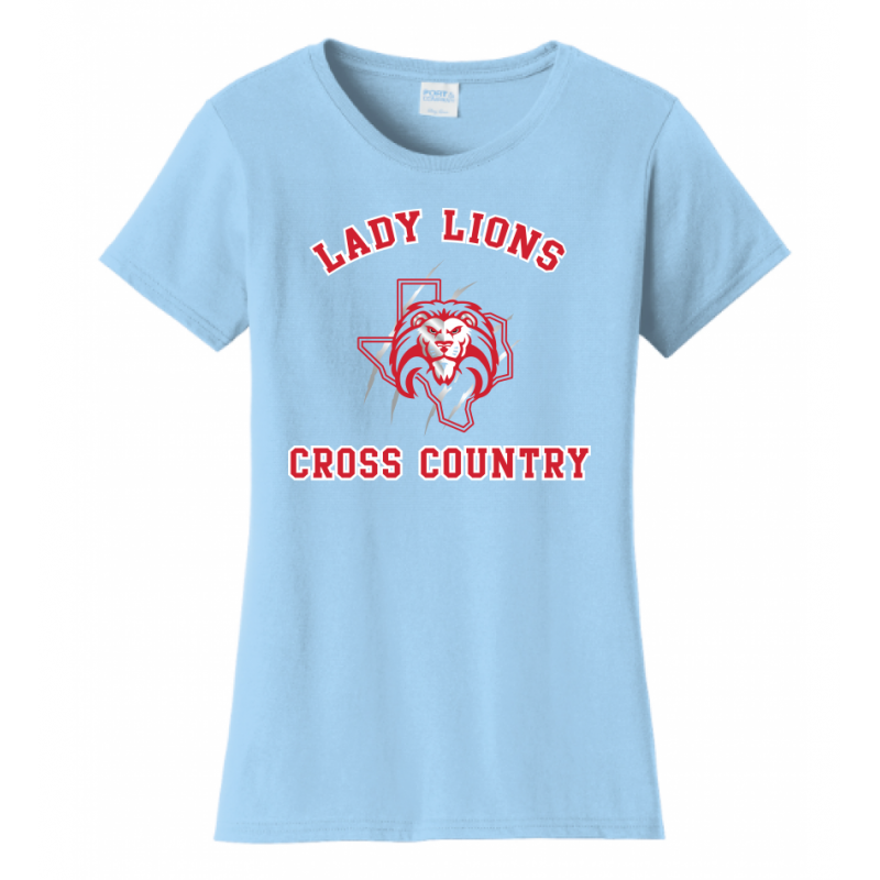 Women's Light Blue Lady Lions CC Tee