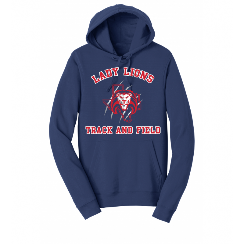 Unisex Navy Lady Lions T&F Hoodie