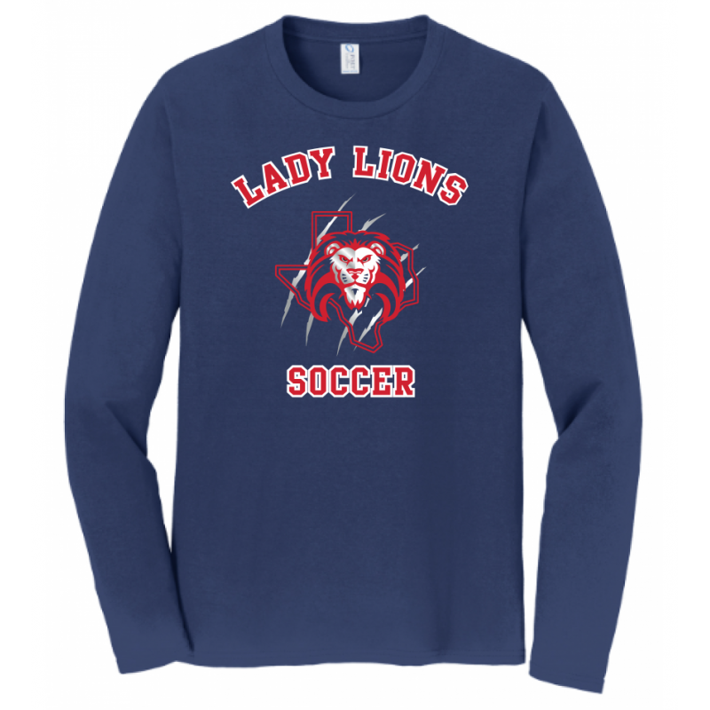 Unisex Navy Lady Lions Soccer LS