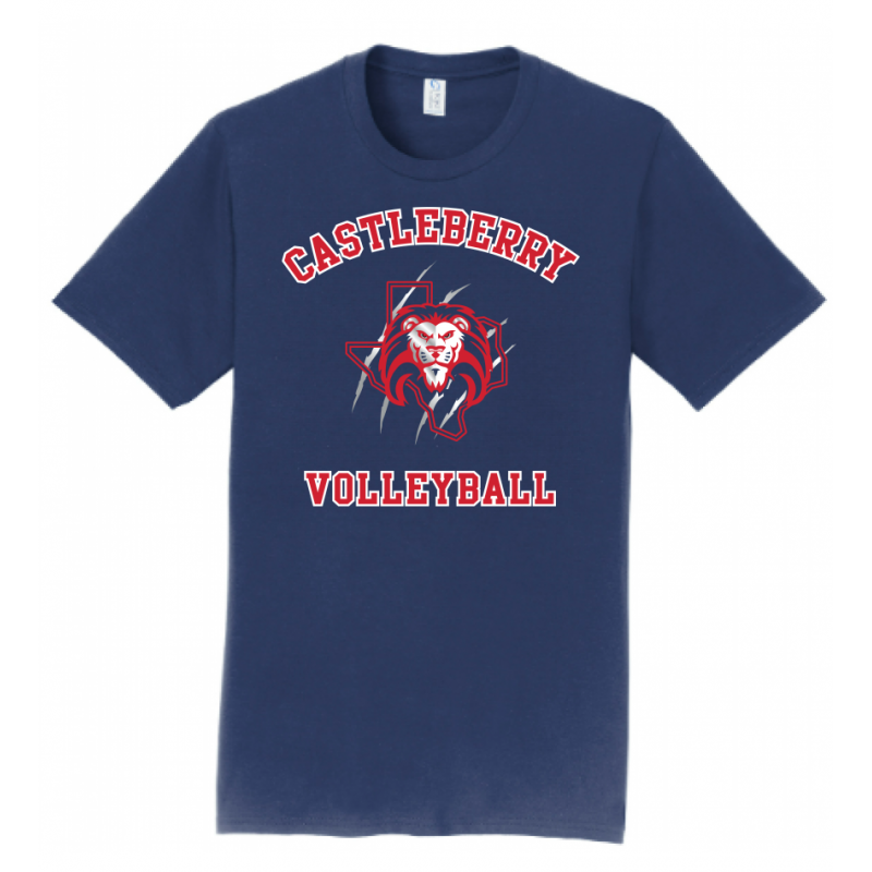 Men's Navy Volleyball Tee