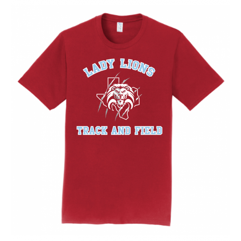 Men's Red Lady Lions T&F Tee