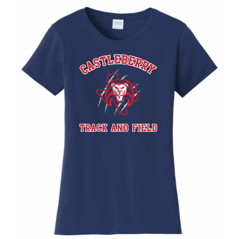 Women's Navy T&F Tee