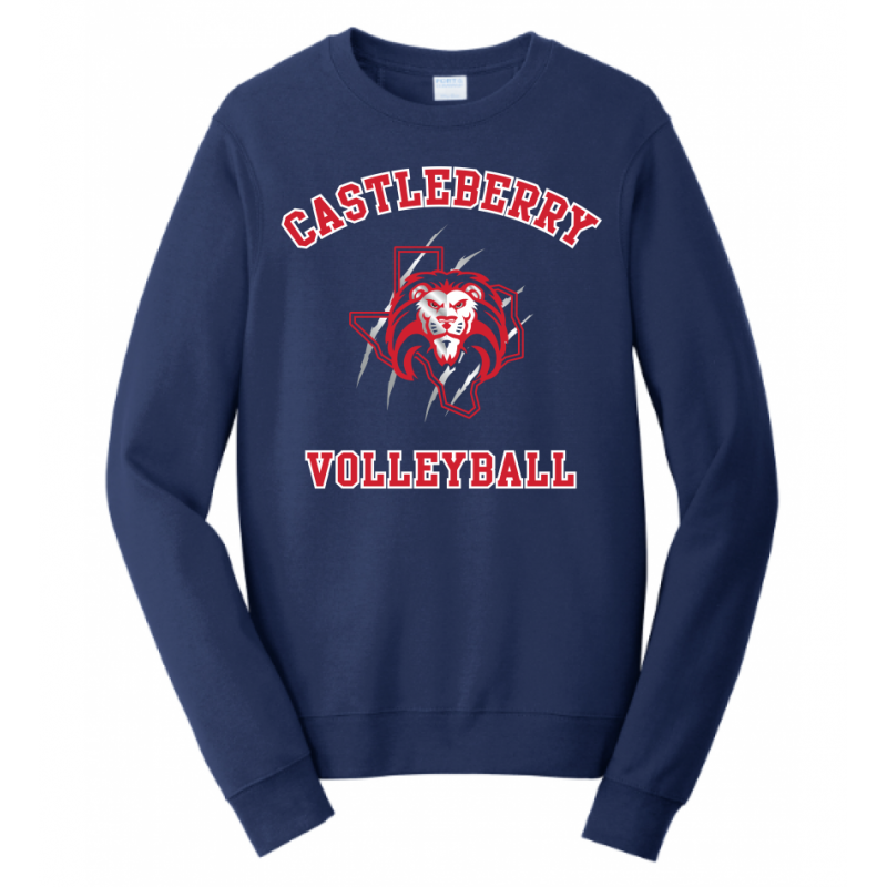 Unisex Navy Volleyball Sweatshirt