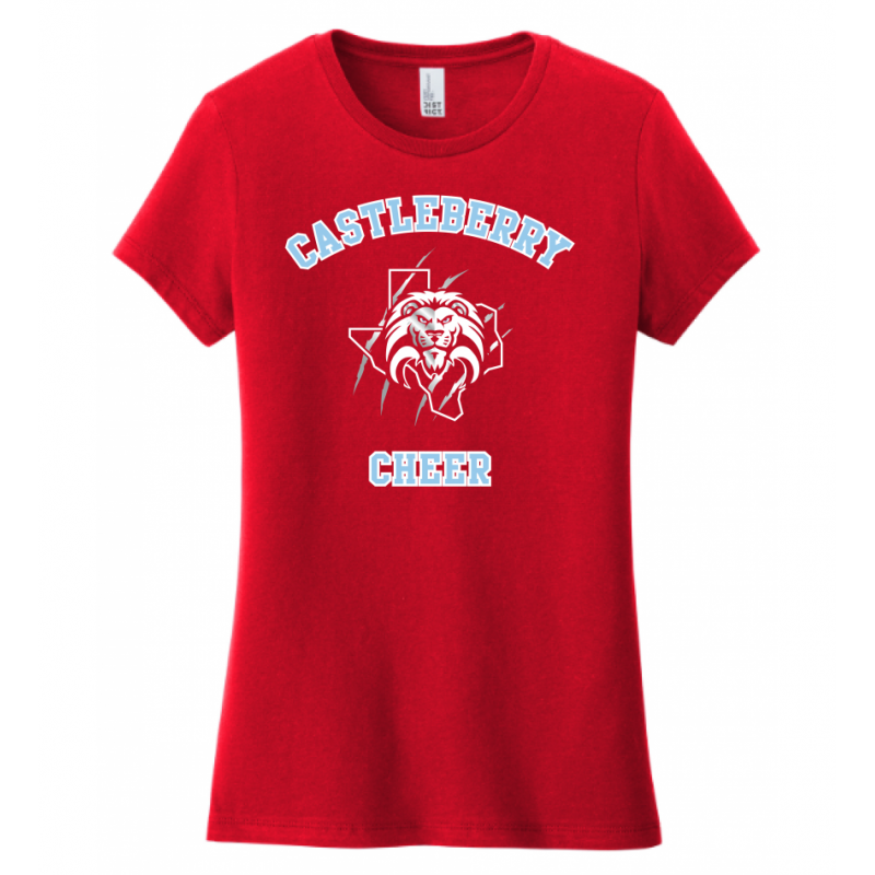 Women's Red Cheer Tee