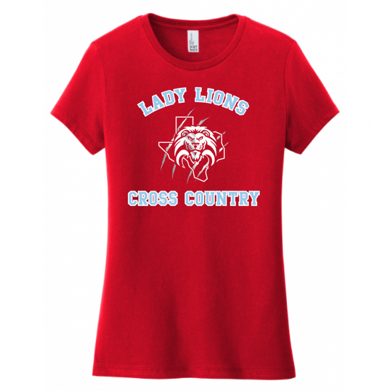Women's Red Lady Lions CC Tee