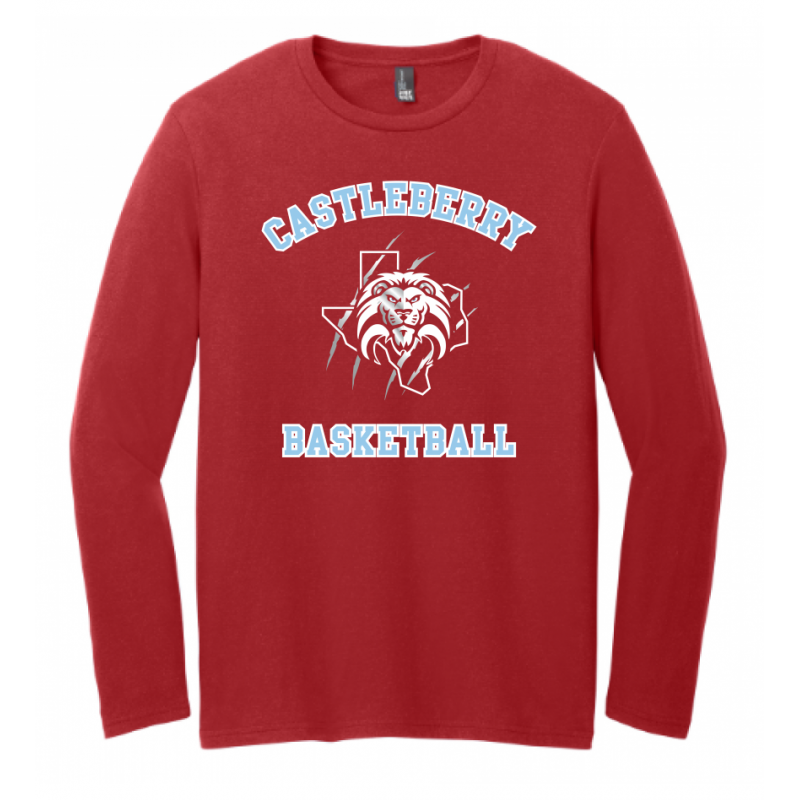 Unisex Red Basketball LS