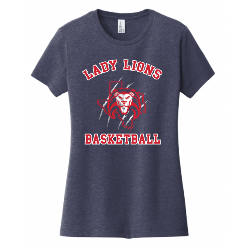 Women's Navy Lady Lions Basketball Tee