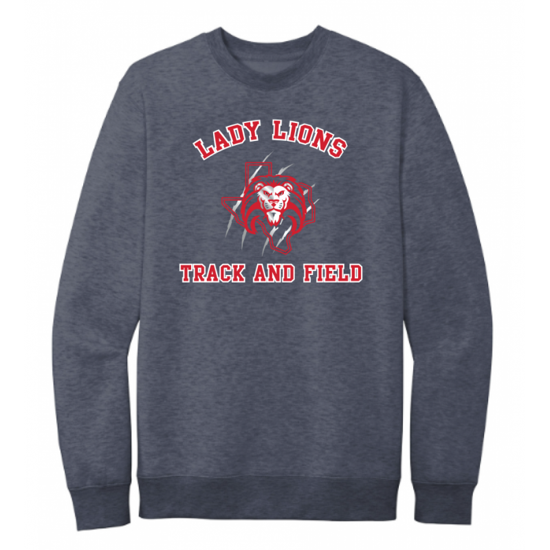 Unisex Navy Lady Lions T&F Sweatshirt