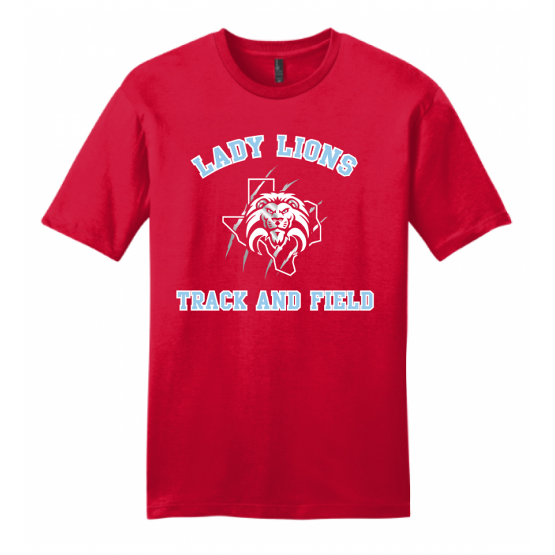 Men's Red Lady Lions T&F Tee