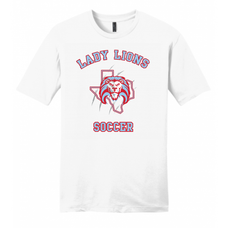 Men's White Lady Lions Soccer Tee