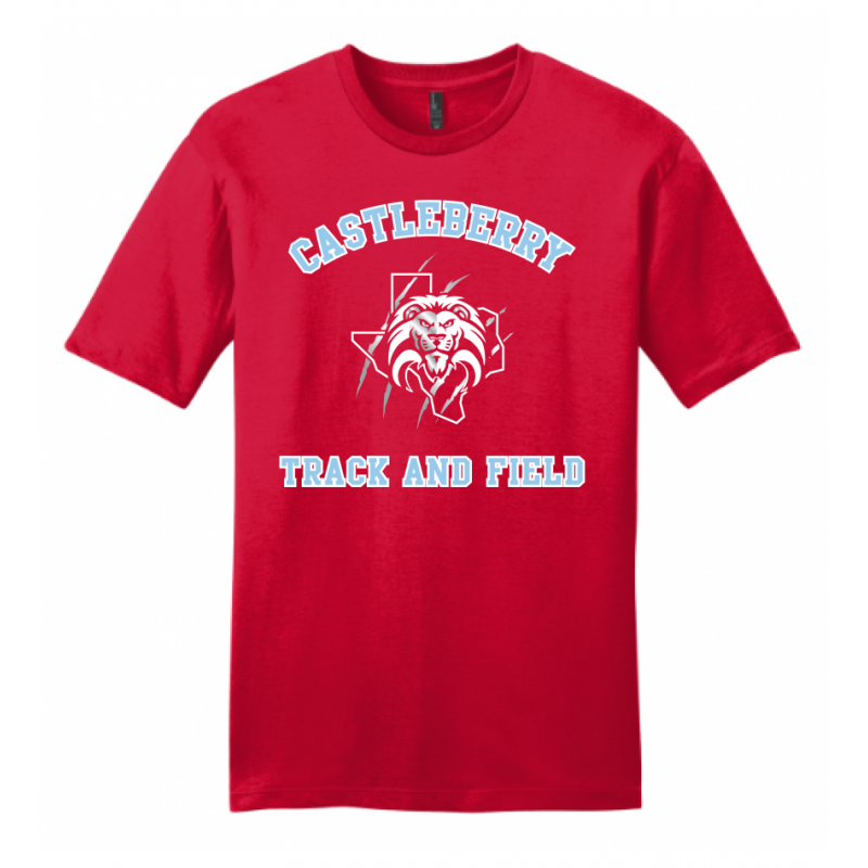 Men's Red T&F Tee