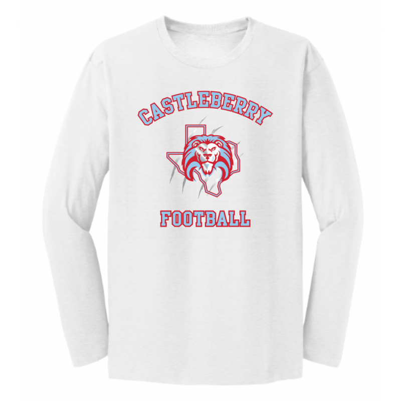 Unisex White Football LS