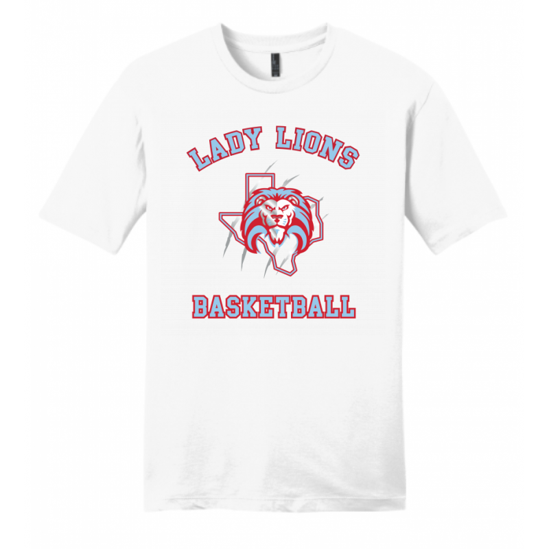 Men's White Lady Lions Basketball Tee