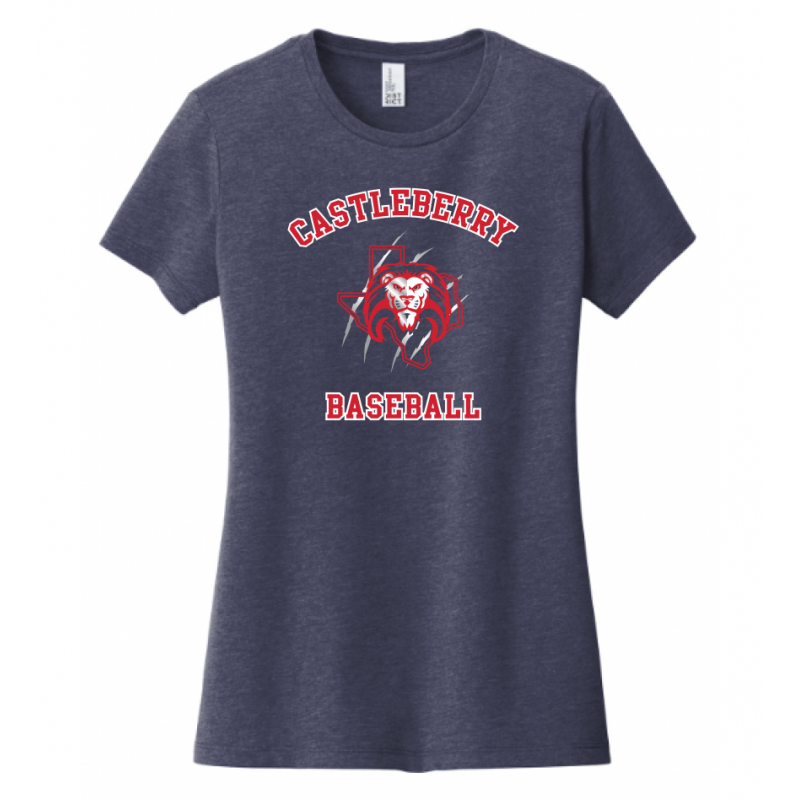 Women's Navy Baseball Tee