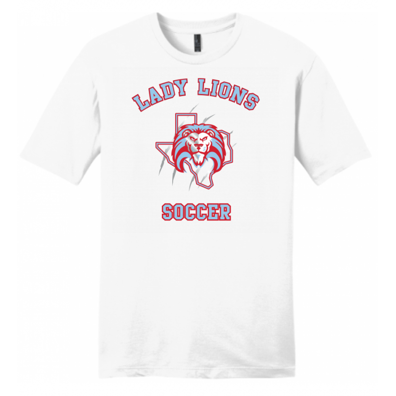 Men's White Lady Lions Soccer Tee