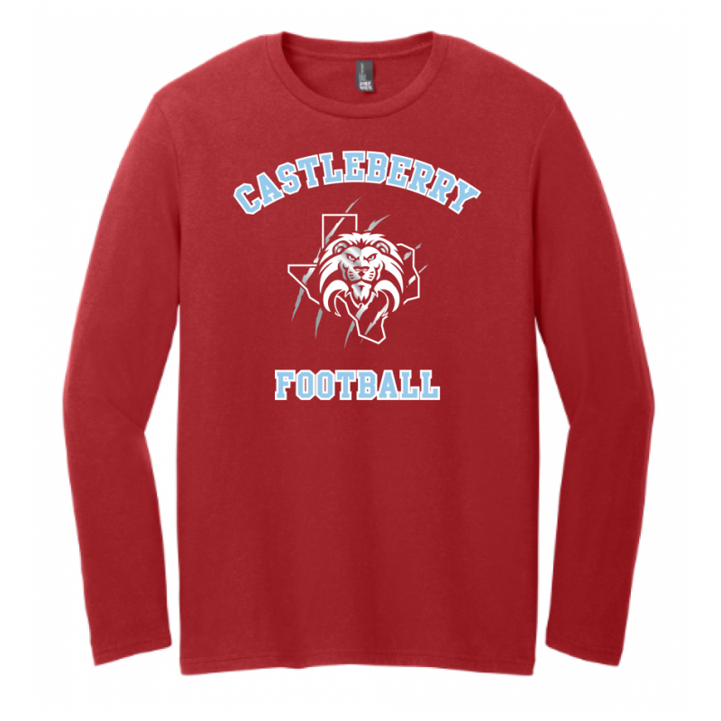 Unisex Red Football LS