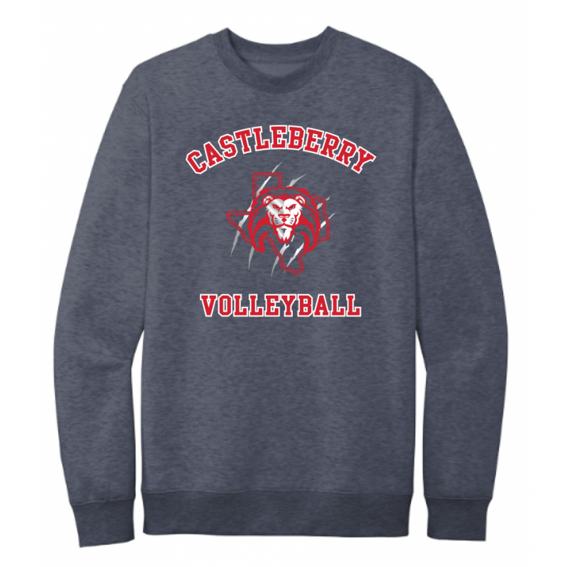 Unisex Navy Volleyball Sweatshirt