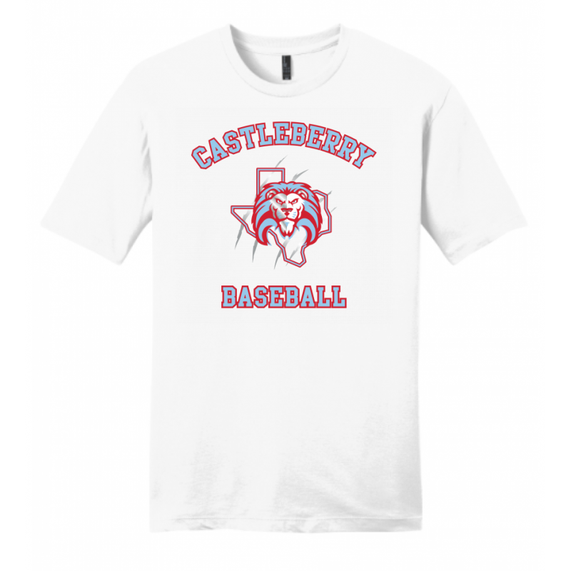 Men's White Baseball Tee