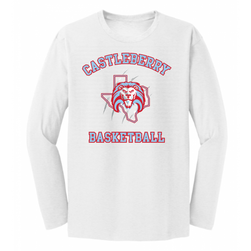 Unisex White Basketball LS