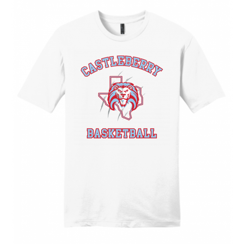 Men's White Basketball Tee