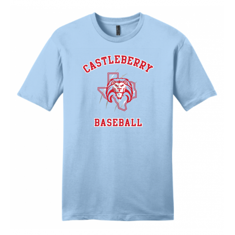 Men's Baseball Light Blue Tee