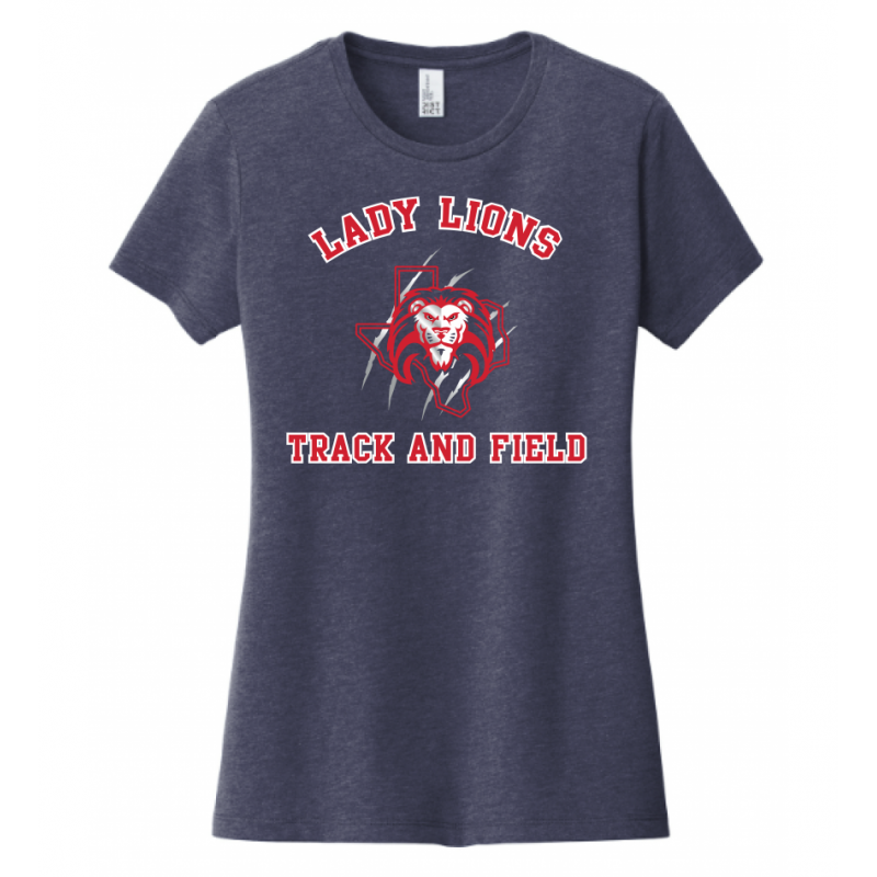 Women's Navy Lady Lions T&F Tee