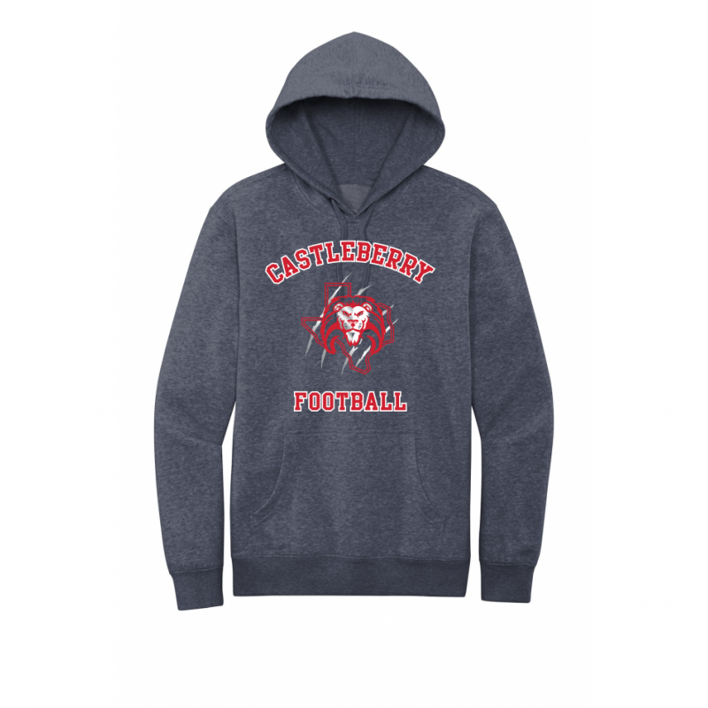 Unisex Navy Football Hoodie