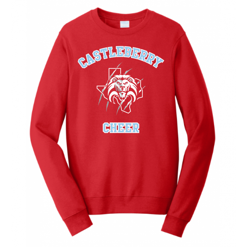 Unisex Red Cheer Sweatshirt