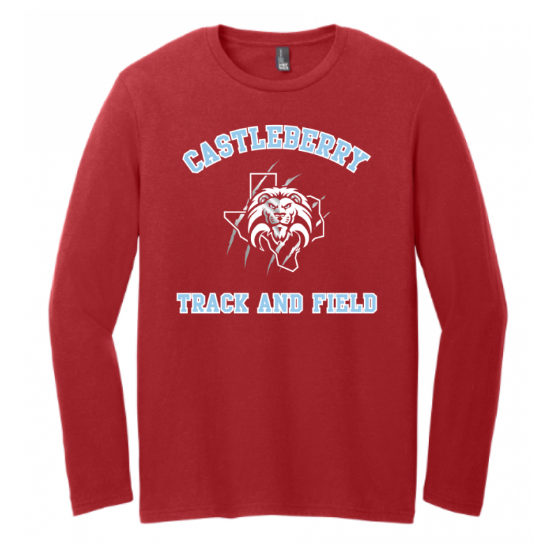 Unisex Red T&F LS