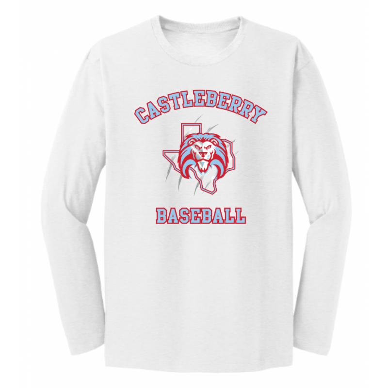 Unisex White Baseball LS