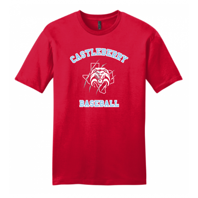 Men's Baseball Red Tee