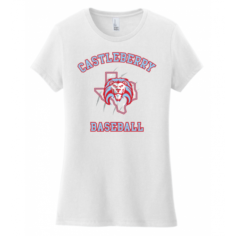 Women's Baseball White Tee