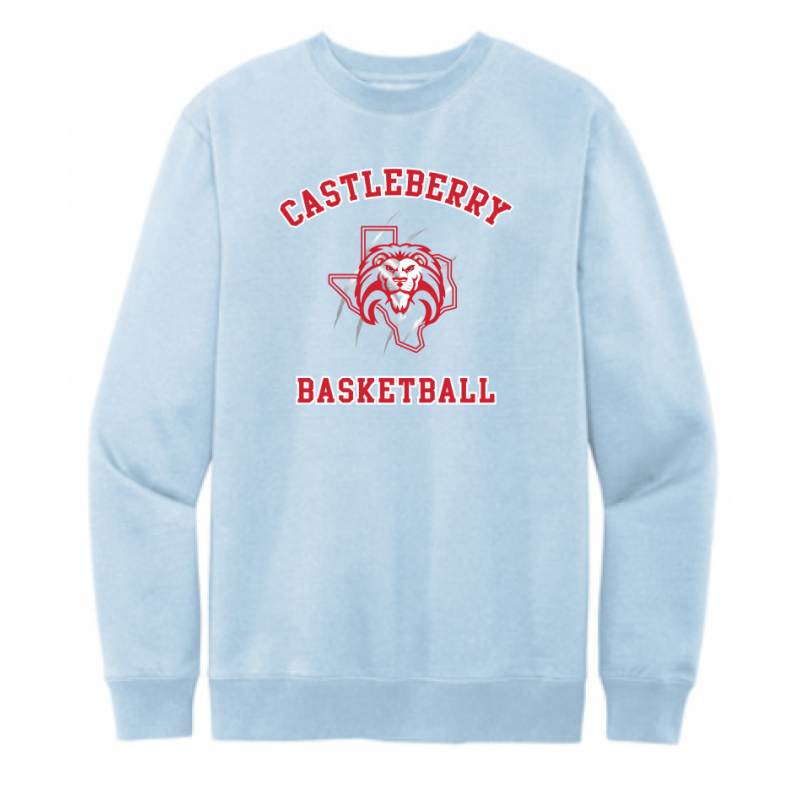 Unisex Light Blue Basketball Sweatshirt