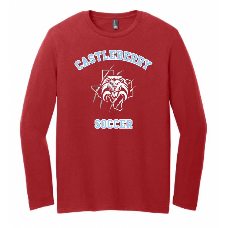 Unisex Red Soccer LS